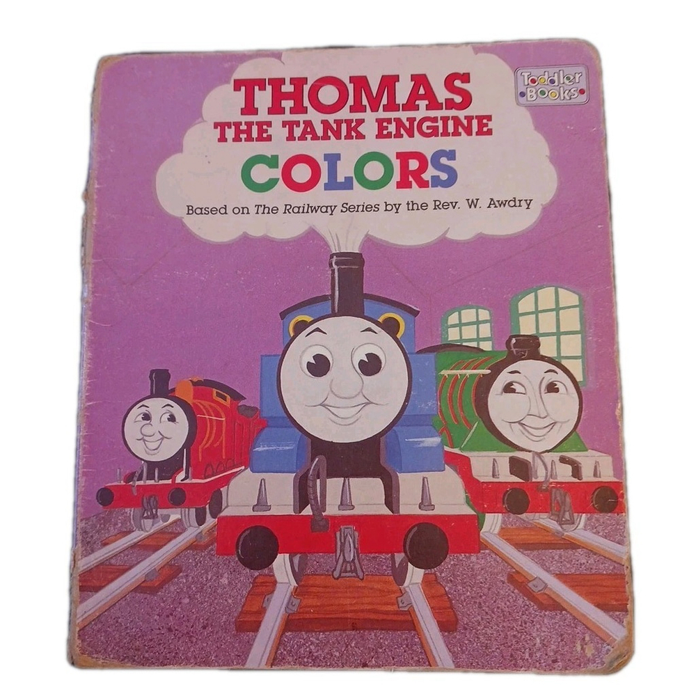 1991 Thomas The Tank Engine Colors Hard Book